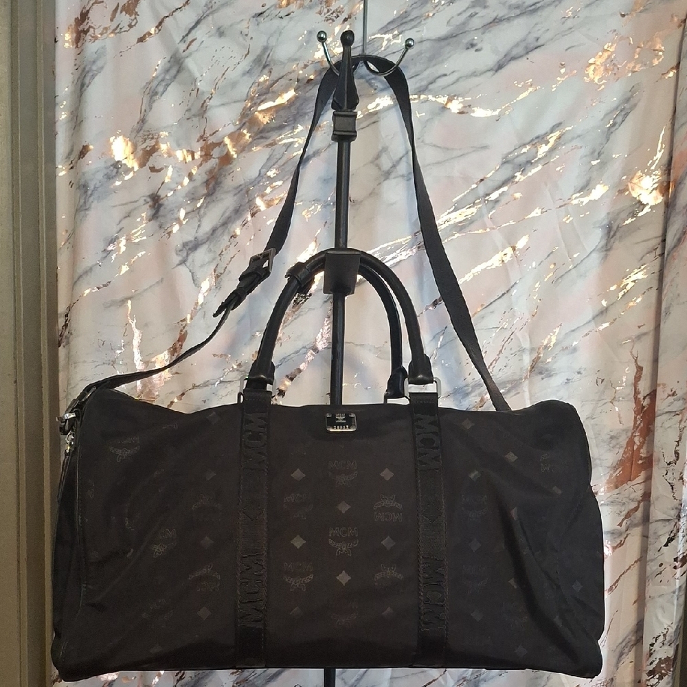 MCM Black Duffel Bag Large EUC